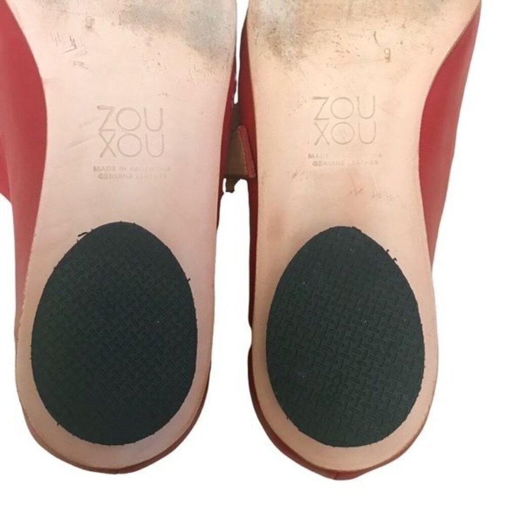 Zou Xou Eugenia Mary Jane Flats in Red Size EU39 - Picture 8 of 9